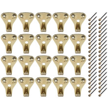 20 Pack 50 Lbs Picture Frame Hangers Hooks with Nails, Heavy Duty Plaster Wall Pro Photo/Heavy Mirro
