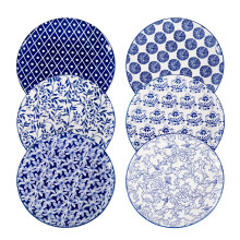 Sweejar Home 10.5 Inch Ceramic Dinner Plates Set, Large Porcelain Dessert Plates, Microwave & Dishwasher Safe Party Plates for Salad, Pasta, Meat