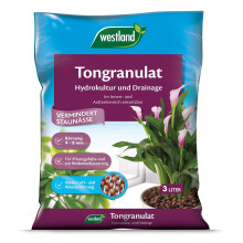 Westland Clay Granules 3L - Plant Granules Ideal for Hydroponics, Drainage Substrate without Chemical Additives, Indoor and Outdoor Use, Brown