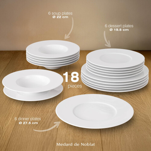 M?dard de Noblat AD00CCB000S18 Downtown 18-Piece Service 2
