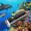 5000LM Supper Bright Waterproof Underwater 80M Diving Flashlight LED Electric Torch (Black) 4