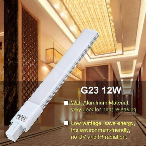 2 Pack G23 LED Lamp Bulbs 4000K 1200LM Energy Saving Light 1