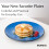MIAMIO ? 6 x Plate/Dinner Plate Set Stoneware Ceramic Tableware Set - Le Papillon Collection (Blue, Small Plate) 2