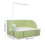 Automatic Bird Bathtub Shower Plastic Interactive Bathing Light Green for Bird Cage 3