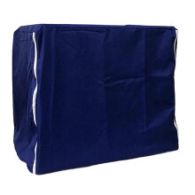 Grande housse pour cage oiseaux (perroquets, insparables, perruches ondules, pinsons), coupe-vent et occultante, bleue XL.