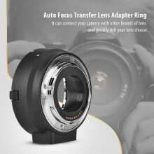 Meike EF S-EOS M autofocus-overdrachtslensadapterring compatibel met Canon EOS-camera's