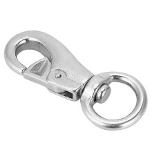 Mousqueton pivotant de plonge en acier inoxydable 304 de 99 mm pour laisses de chien