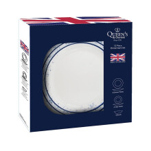Queens By Churchill Sieni Dapple 12 Piece Dinner Set, Blue