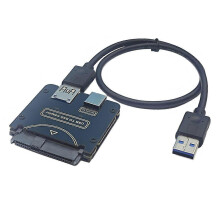 SAS to USB3.0 Converter SAS 29Pin SFF-8482 to USB Adapter Riser with Chipset Power Port for SAS Har