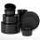 MIAMIO - Dinnerware Sets for 8/24-Piece Modern Stoneware Dish Set/Tableware ? Dishwasher and Microwave Safe ? Luxe Collection (Black, Dinnerware Set 1