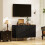 Homcom HOMCOM Sideboard Buffet Cabinet with Adjustable Shelf, Black 8