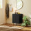 Homcom HOMCOM Sideboard Buffet Cabinet with Adjustable Shelf, Black 9