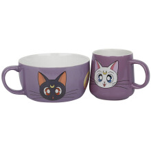 GB eye Sailor Moon Luna and Artemis Breakfast Set, Purple, BS0010