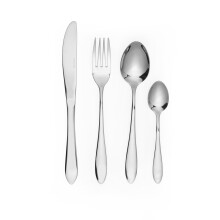 Salter COMBO-8753 Harrogate 32-Piece Cutlery Set - Flatware Service for 8, Includes Knives, Forks, Tablespoons and Teaspoons, Stainless Steel