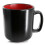 Elama Bacarra 16 Piece Stoneware Dinnerware Set in Two Tone Black and Red 4
