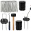 Weed Control Membrane Pegs Buffer Washer Set Blue with Rubber Mallet (SET OF 100) 1