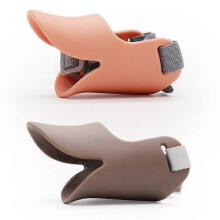 FDA Food Silicone Muzzle, Anti-Bite for Pets' Wellbeing with Adjustable Ring Pet Muzzle, Designed for Comfort 25-26