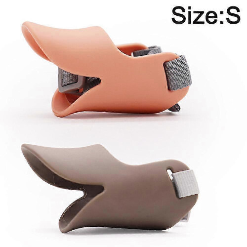 FDA Food Silicone Muzzle, Anti-Bite for Pets' Wellbeing with Adjustable Ring Pet Muzzle, Designed for Comfort 25-26 1