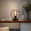 Glitzerlife Table Lamp Vintage Black 1-light E27 Metal 2