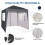MCC@home Premier 2x2m Waterproof Pop-up Gazebo with Silver Protective Layer Marquee Canopy (WS) (Grey) 3
