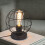 Glitzerlife Table Lamp Vintage Black 1-light E27 Metal 8