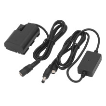 Vervangende LP E6N dummybatterij met Type C buck-adapter, compatibel met 5D Mark IV, 5D Mark III, 5DSR en 6D Mark II.