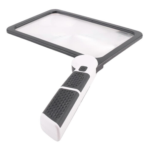 Full-Page 5X Magnifying Glass for Reading, Folding Lighted Magnifier with 48 LED Lights, Rectangular 1