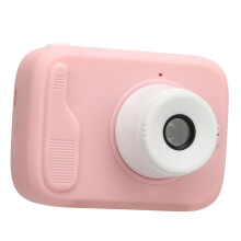 Kids Camera 2 Inch 20MP Dual Front Rear Cameras Portable Mini Toddler Digital Video Camera with Flash Light Pink