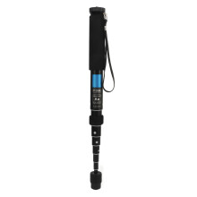 Monopé retrátil de 8 seções, ajustável de 28 a 160 cm, portátil, em liga de alumínio, com capa de esponja, compatível com câmeras DSLR.