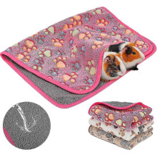 Meerschweinchendecken, 3er Packung, Käfigeinlagen für Kleintiere, weiche Schlafmatten aus Flanell für Hamster, 60 x 40 cm