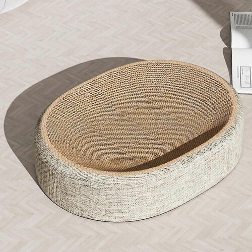 Oval Shape Scratch Pad For Cats\nCat Bed 2