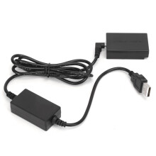 55,5V USB-drivekabel, mobiele voeding, DC-koppeling, LPE17 dummybatterij, compatibel met Canon M3, M5 en M6.