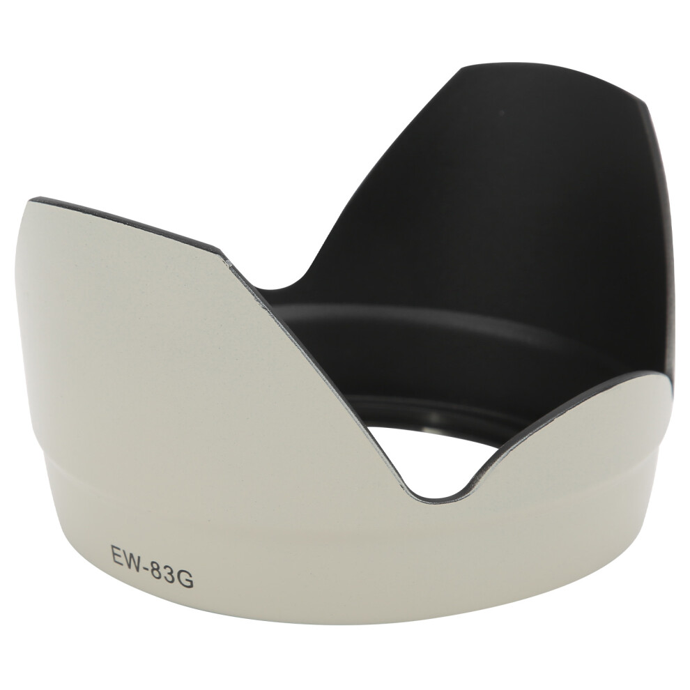 Ewâ83G Camera Lens Hood Compatible With Canon Ef 28Â300Mm F/3.5Â5.6L Is Usm Lens Reversible White 3251491280700