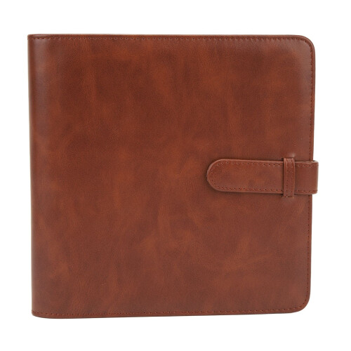 Álbum de fotos de 3 polegadas com 288 bolsos, grande capacidade, multifuncional, em couro PU, compatível com Mini 12 e 11 polegadas, marrom. 1