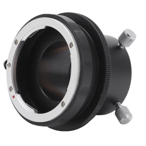 Adaptador de lente macro compatível com montagem de lente Nikon F para ocular de 1,25 polegadas em telescópios e câmeras.