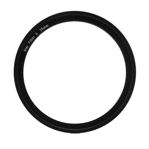 Star Filter 6 Line High Definition Coating Adjustable Cross Screen Starburst Effect Filter Compatible With Camera 58mm 1