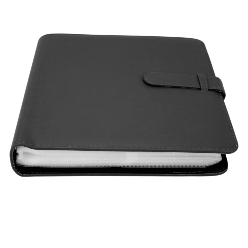 Álbum de fotos de 3 polegadas com 288 bolsos, grande capacidade, multifuncional, em couro PU, compatível com Mini 12 e 11 polegadas, preto. 2