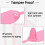 1000 Pcs Plastic Tamper Seals Tags Pink 4
