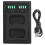 Base de carregamento com hub de carregamento rápido duplo Micro Type-C e visor LCD, compatível com a bateria de câmera ENFW50. 2