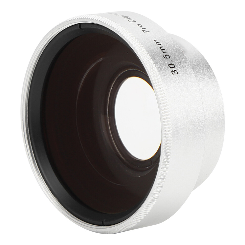 Optical Glass 0.45X Camera Wide Angle Magnification Additional Lens Compatible With 30.5Mm Camera Lenses Silver 3315928787078