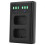 Base de carregamento com hub de carregamento rápido duplo Micro Type-C e visor LCD, compatível com a bateria de câmera ENFW50. 3