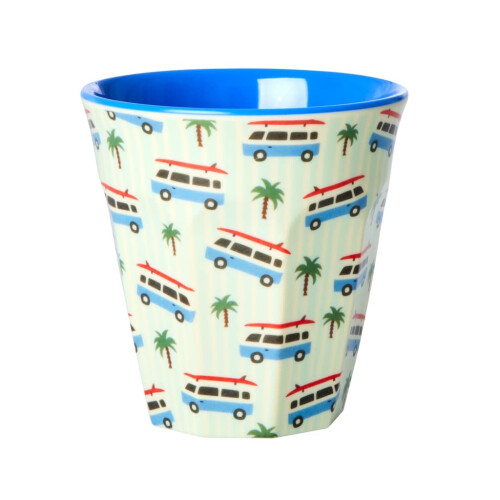 Rice Set of 4 Melamine Cups with Campervan Prints 2