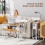 Homcom (Yellow) HOMCOM 80 cm Foldable Computer Desk on Wheels for Small Spaces 4