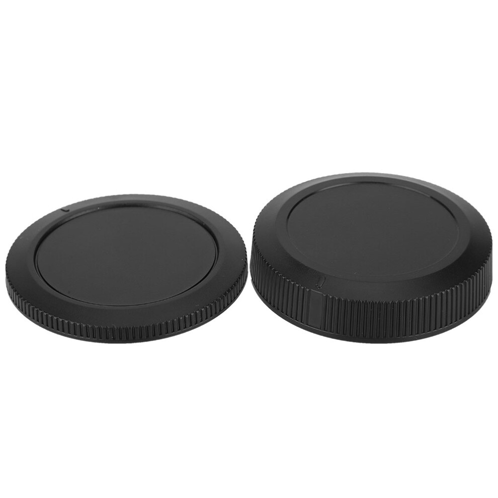 Portable Plastic Cameras Body Front Rear Lenses Cap Cover Set Compatible With Canon Eosr Full Frame Camera Black 3674729447513