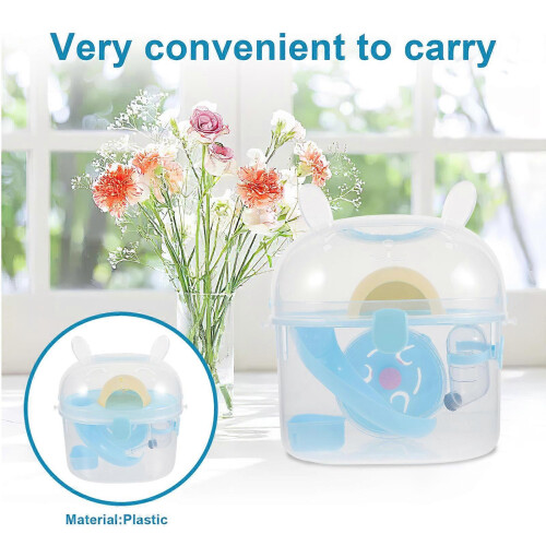 Portable Hamster Carrier Cage for Storage Use Plastic Travel Case 2