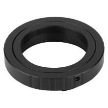 Metalen adapterring met T2-vatting voor telescooplenzen, compatibel met Canon EOS-camera's met M42x0,75 mm schroefdraad.