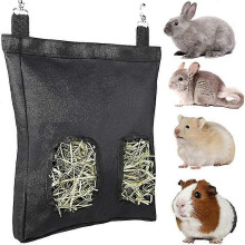 Heusack für Meerschweinchen, Kaninchen, Kleintiere, schwarz