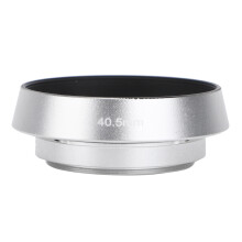 2-teilige, ausgehöhlte Gegenlichtblende aus Aluminiumlegierung, 40,5 mm, kompatibel mit Leica-Kameras, Silber