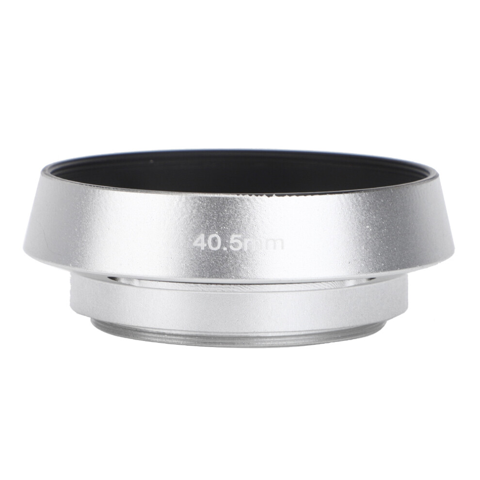 2Pieces Aluminium Alloy Hollow Out Lens Hood 40.5 Mm Compatible With Leica Camera Silver 3895629875866