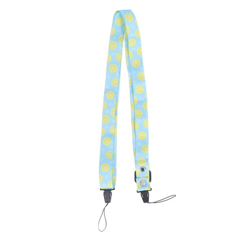 1.2m Camera Shoulder Strap Length Adjustable Multifunctional Stylish Printed Camera Belt Compatible With Instant Camera Mini12 11 8 Lemon Pattern 1